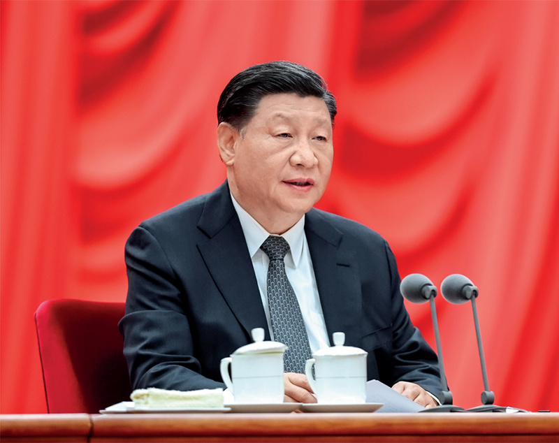 2023年4月3日，，，，，学习贯彻习近平新时代中国特色社会主义思想主题教育工作会议在北京召开。。。。。。。。中共中央总书记、国家主席、中央军委主席习近平出席会议并发表重要讲话。。。。。。。。新华社记者 鞠鹏 摄